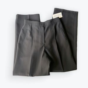 Bernard Couture Black Dress Pants. Pleated Front, Wide Leg. Size 8 New With Tags